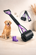 Foldable Dog Pooper Scooper – Hygienic Long Handle Waste Picker for Easy Pet Cleanup